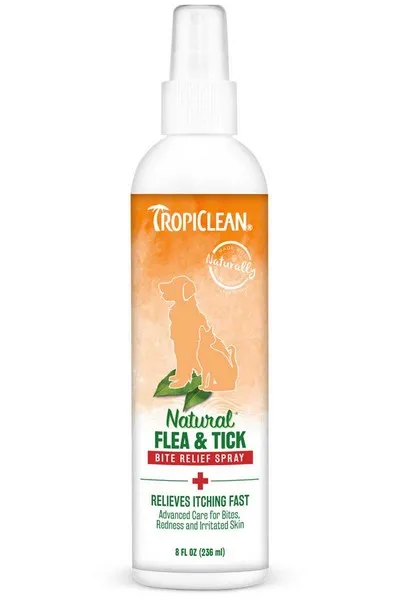 8oz Tropiclean Flea & Tick Bite Relief Spray For Dogs & Cats - Flea & Tick